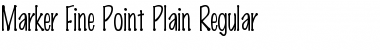 MarkerFinePoint-Plain Regular Font