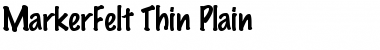 MarkerFeltThin-Plain Font