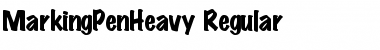 MarkingPenHeavy normal Font