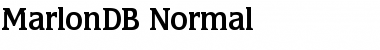 MarlonDB Font