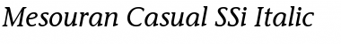 Mesouran Casual SSi Italic Font