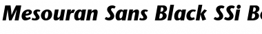 Mesouran Sans Black SSi Bold Italic Font