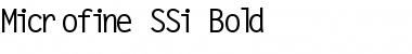 Microfine SSi Bold Font