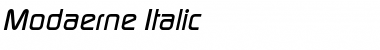 Modaerne Italic Font