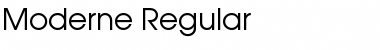 Moderne Regular Font