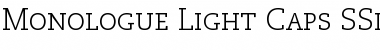 Monologue Light Caps SSi Font