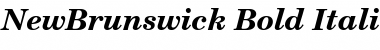 NewBrunswick Bold Italic