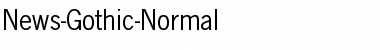 News-Gothic-Normal Regular Font