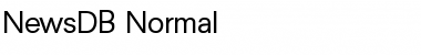 NewsDB Normal Font