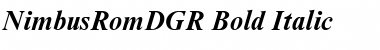 NimbusRomDGR Bold Italic Font