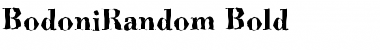 BodoniRandom Bold Font