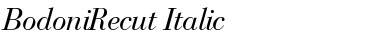 BodoniRecut Italic Font
