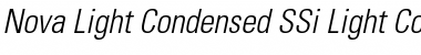 Nova Light Condensed SSi Light Condensed Italic