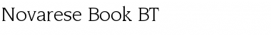 Novarese Bk BT Book Font