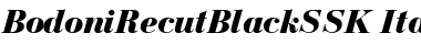 BodoniRecutBlackSSK Italic Font