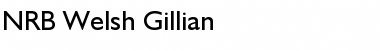 NRB Welsh Gillian Regular Font