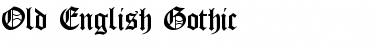 Old English Gothic Font