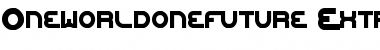 Oneworldonefuture ExtraBold Font