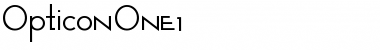 Opticon One1 Font