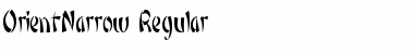 OrientNarrow Font