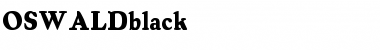 OSWALDblack Font