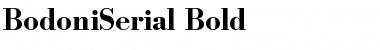 BodoniSerial Bold Font