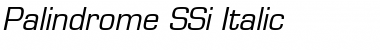 Palindrome SSi Italic Font