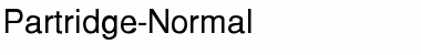 Partridge-Normal Font