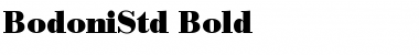 BodoniStd Bold Font