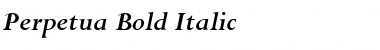 Perpetua Bold Italic