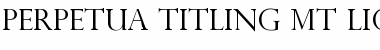 Perpetua Titling MT Font
