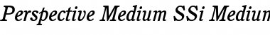 Perspective Medium SSi Medium Italic Font
