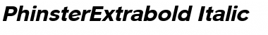 PhinsterExtrabold Italic Font