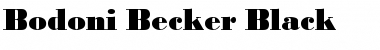 Bodoni Becker Black Regular Font
