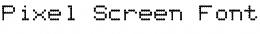 Pixel Screen Font Font