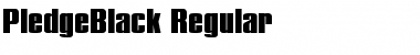 PledgeBlack Font