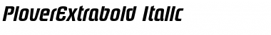 PloverExtrabold Italic Font