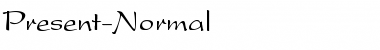 Present-Normal Regular Font