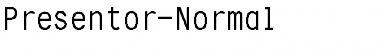 Presentor-Normal Font