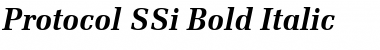 Protocol SSi Bold Italic Font