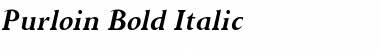 Purloin Bold Italic Font