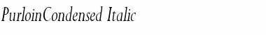PurloinCondensed Italic