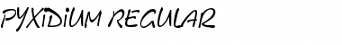 Pyxidium Regular Font