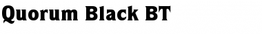 Quorum Blk BT Black Font