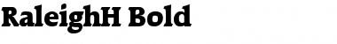 RaleighH Bold Font