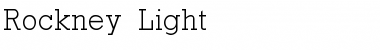 Rockney Light Regular Font