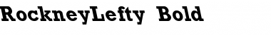 RockneyLefty Bold Font