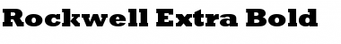 Rockwell Extra Bold Regular Font