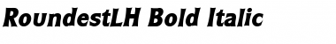 RoundestLH Bold Italic