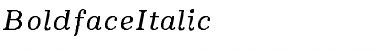 BoldfaceItalic- Font